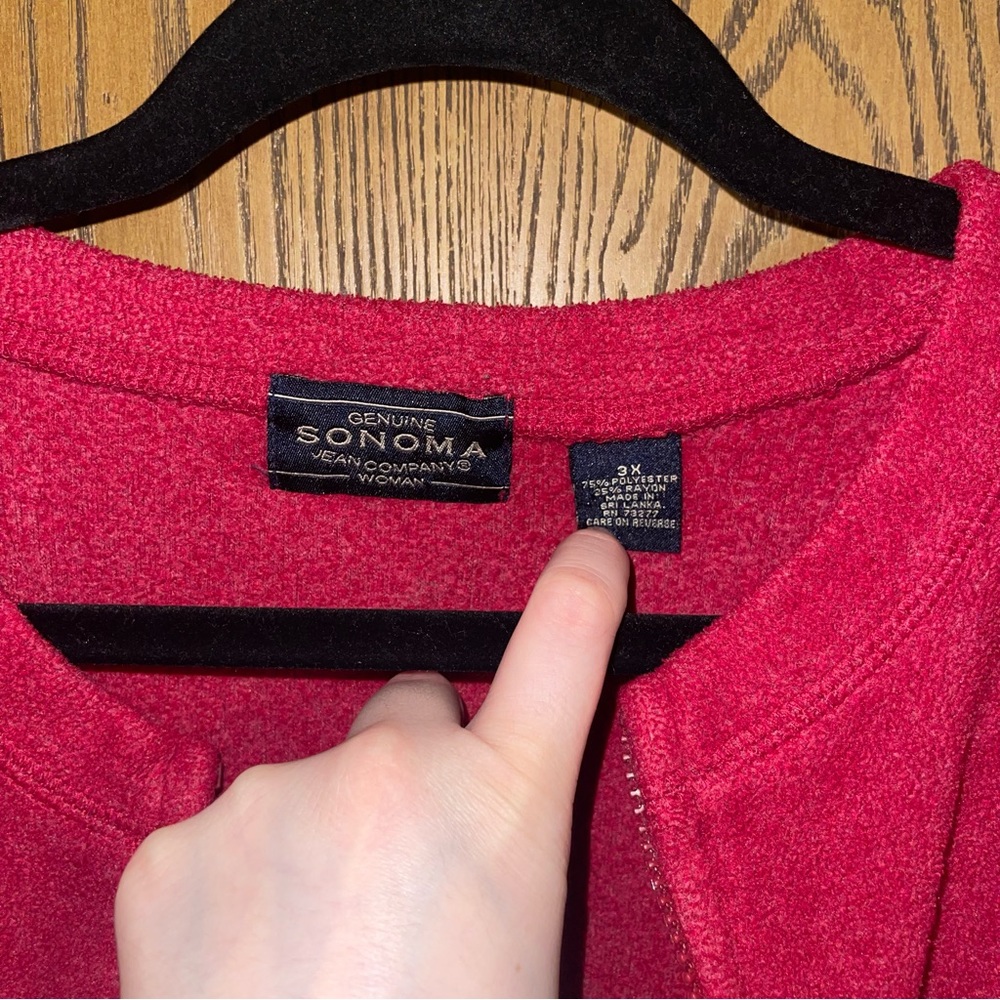 Sonoma zip up sweater/jacket - Picture 2 of 2